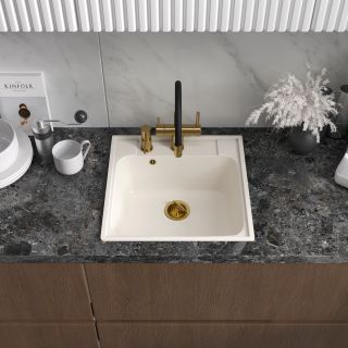 Мойка кухонная Reflexion Etude 53-WH RF0353WH белый